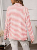 Striped Button Up Long Sleeve Shirt - Trendsi - Flyclothing LLC