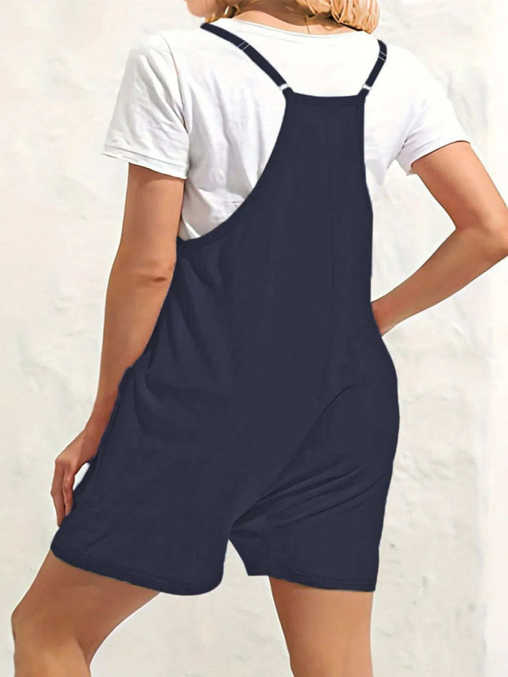 Full Size Scoop Neck Spaghetti Strap Overalls Plus Size - Trendsi - Flyclothing LLC