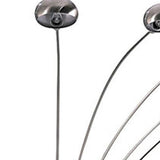 84" Nickel Five Lights Arc Floor Lamp With Nickel Dome Shade - Homeroots - Flyclothing LLC