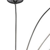 84" Nickel Five Lights Arc Floor Lamp With Nickel Dome Shade - Homeroots - Flyclothing LLC
