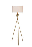 Minimalist Gold Metal Floor Lamp - Homeroots - Flyclothing LLC