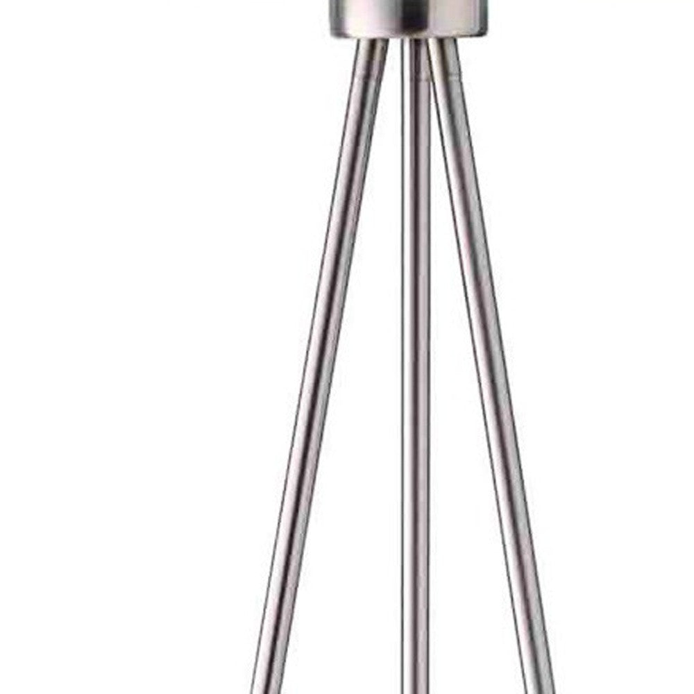 59" White Tripod Floor Lamp With White Drum Shade - Homeroots - Flyclothing LLC