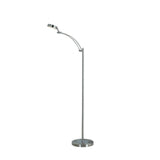 54" Nickel Adjustable LED Task Floor Lamp - Homeroots - Flyclothing LLC