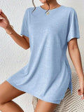Casual Round Neck T-Shirt and Shorts Set - Trendsi - Flyclothing LLC