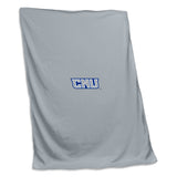 Christopher Newport U Gray Screened Sweatshirt Blanket - Logo Brands - Flyclothing LLC