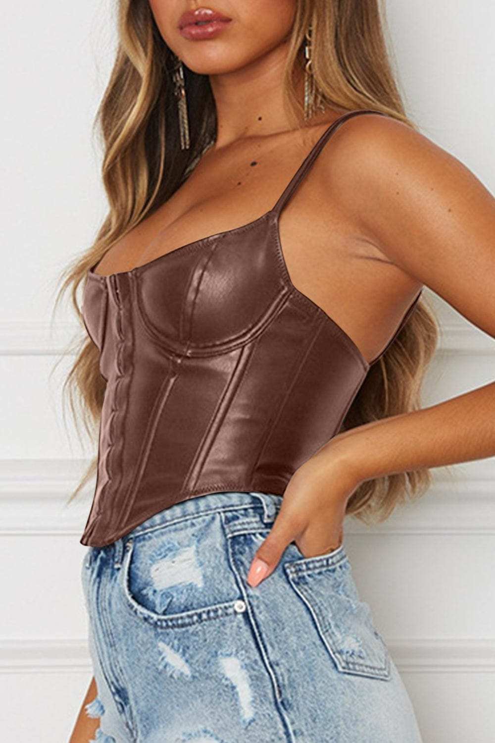 Scoop Neck Spaghetti Strap Cami - Trendsi - Flyclothing LLC