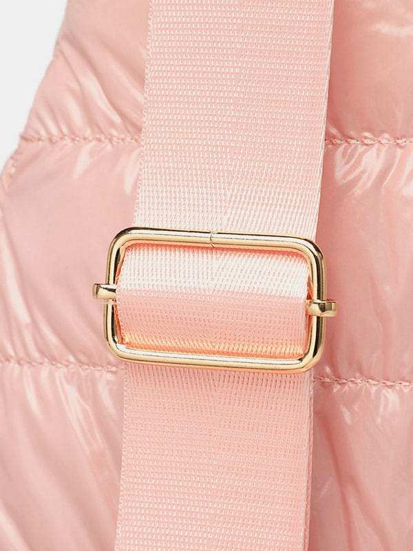 Quilted Adjustable Strap Puffy Sling Bag - Trendsi - Flyclothing LLC