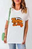 GAME DAY Round Neck Short Sleeve T-Shirt - Trendsi - Flyclothing LLC