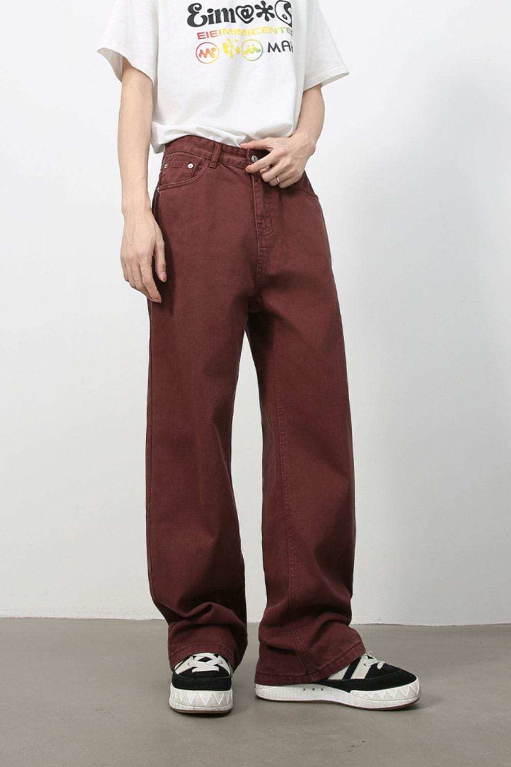 Men's Mid Rise Baggy Jeans - Trendsi - Flyclothing LLC