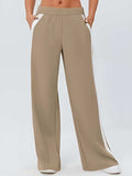 Side Striped Wide Leg Pants - Trendsi - Flyclothing LLC
