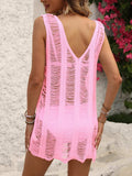 V-Neck Sleeveless Cover-Up - Trendsi - Flyclothing LLC