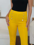 High Waist Skinny Pants - Trendsi - Flyclothing LLC
