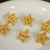 Titanium Steel Star Stud Earrings - Trendsi - Flyclothing LLC