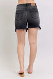 Judy Blue Full Size Long Cut Off 2 Button Dad Denim Shorts Plus Size - Trendsi - Flyclothing LLC