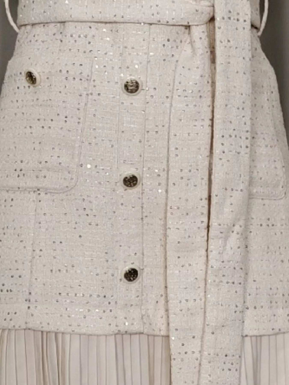 Pleated Hem Round Neck Dress - Trendsi - Flyclothing LLC