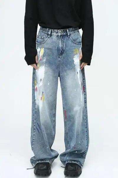 Painting Jeans with Pockets - Trendsi - Flyclothing LLC