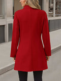 Button Up Long Sleeve Coat - Trendsi - Flyclothing LLC