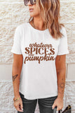 WHATEVER SPICES YOUR PUMPKIN Graphic Tee - Trendsi - Flyclothing LLC