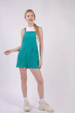 VERY J Sleeveless Double Gauze Overalls with Pockets - Trendsi - Flyclothing LLC
