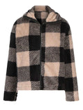 Full Size Plaid Zip Up Long Sleeve Jacket - Trendsi - Flyclothing LLC