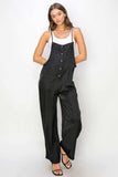 HYFVE Half Button Sleeveless Straight Jumpsuit - Trendsi - Flyclothing LLC