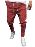 Men's Plus Size Drawstring Cropped Slim Pants - Trendsi - Flyclothing LLC