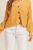 MABLE Long Sleeve Button Down Sweater Cardigan - Trendsi - Flyclothing LLC