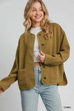 Umgee Textured Jacquard Jacket - Trendsi - Flyclothing LLC