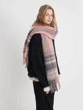Fringe Plaid Polyester Scarf - Trendsi - Flyclothing LLC