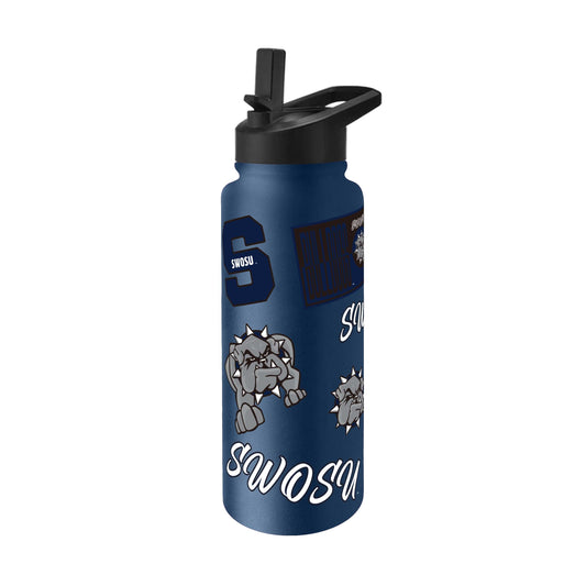 Southwestern OK State 34oz Dreamweave Quencher Bottle - Logo Brands - Flyclothing LLC
