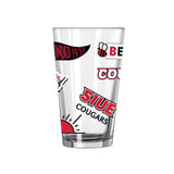 Southern Ill Edwardsville 16oz Native Pint Glass - Logo Brands - Flyclothing LLC