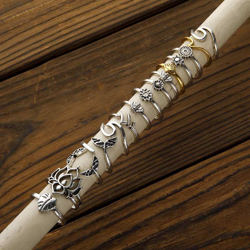 Alloy Multi Shapes 15-Piece Ring Set - Trendsi - Flyclothing LLC