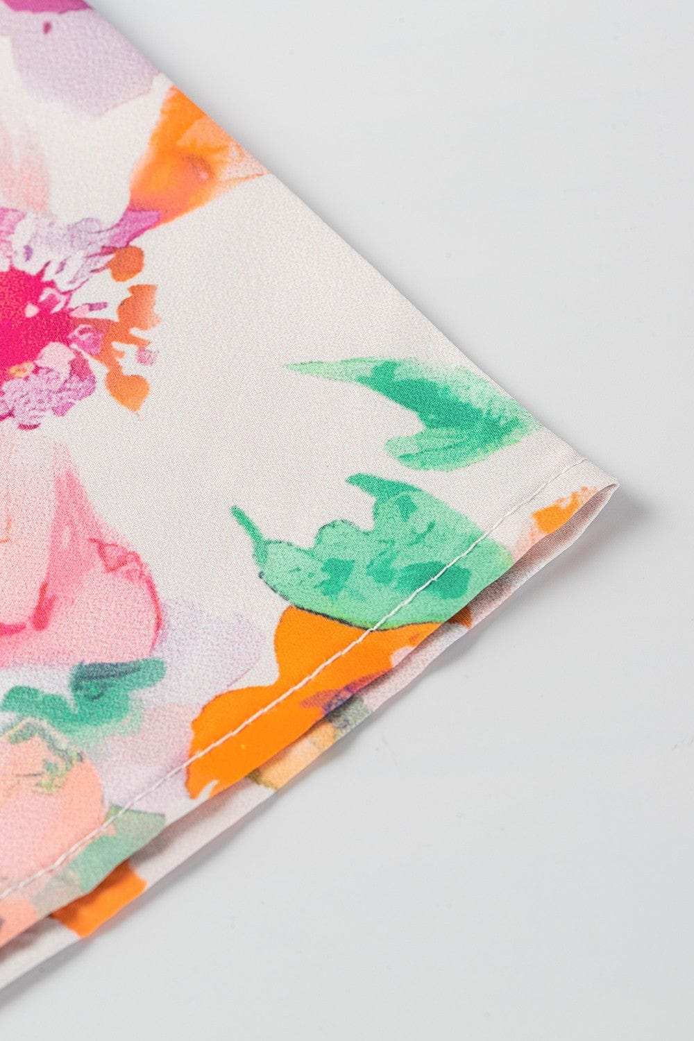 Floral Square Neck Ruffle Sleeve Blouse - Trendsi - Flyclothing LLC