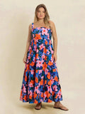 Plus Size Printed Square Neck Cami Dress - Trendsi - Flyclothing LLC