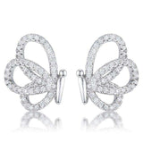 .45 Ct CZ Butterfly Stud Earrings - JGI - Flyclothing LLC