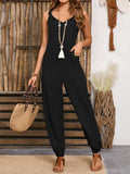 Wide Strap Jumpsuit with Pockets - Trendsi - Flyclothing LLC