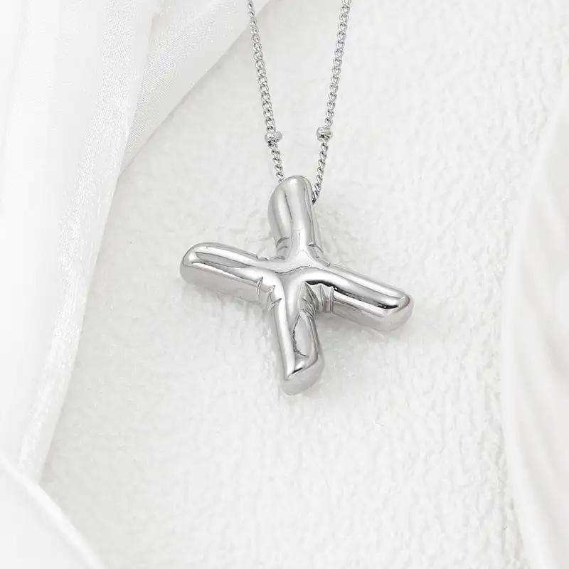 Copper Bubble Letter Pendant Necklace - Trendsi - Flyclothing LLC