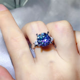 5 Carat Moissanite 925 Sterling Silver Ring - Trendsi - Flyclothing LLC