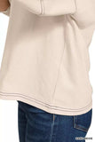 Zenana Balloon Sleeve Top with Contrast Stitching - Trendsi - Flyclothing LLC