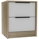 Mod Light Oak and White Two Drawer Nightstand - Homeroots - Flyclothing LLC