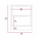 Mod Light Oak and White Two Drawer Nightstand - Homeroots - Flyclothing LLC