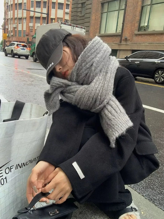 Cozy Knitted Winter Scarf - Trendsi - Flyclothing LLC