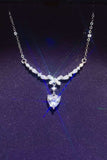 1 Carat 925 Sterling Silver Moissanite Necklace - Trendsi - Flyclothing LLC