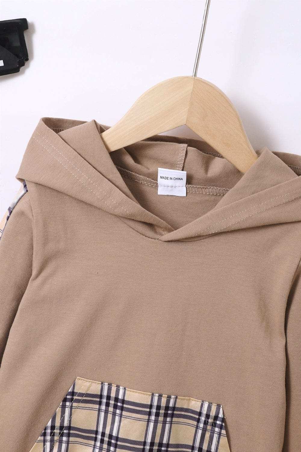 Children's Plaid Hoodie and pants Set - Trendsi - Flyclothing LLC