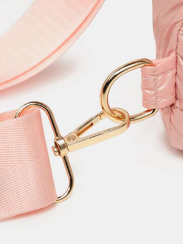 Quilted Adjustable Strap Puffy Sling Bag - Trendsi - Flyclothing LLC