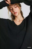 Umgee Wool Blended Pullover Sweater - Trendsi - Flyclothing LLC