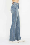 Judy Blue Full Size Tummy Control Back Embroidered Pocketed Bootcut Jeans Plus Size - Trendsi - Flyclothing LLC