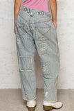 POL Distressed Raw Hem Wide Leg Pants - Trendsi - Flyclothing LLC