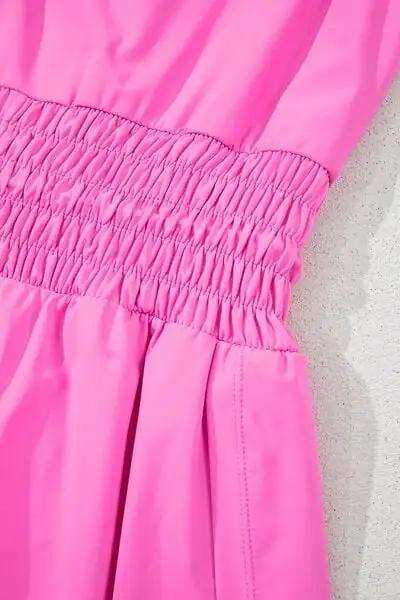 Drawstring Wide Strap Romper - Trendsi - Flyclothing LLC