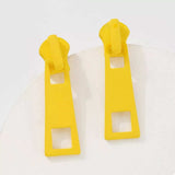 Colorful Zipper Drop Earrings - Trendsi - Flyclothing LLC